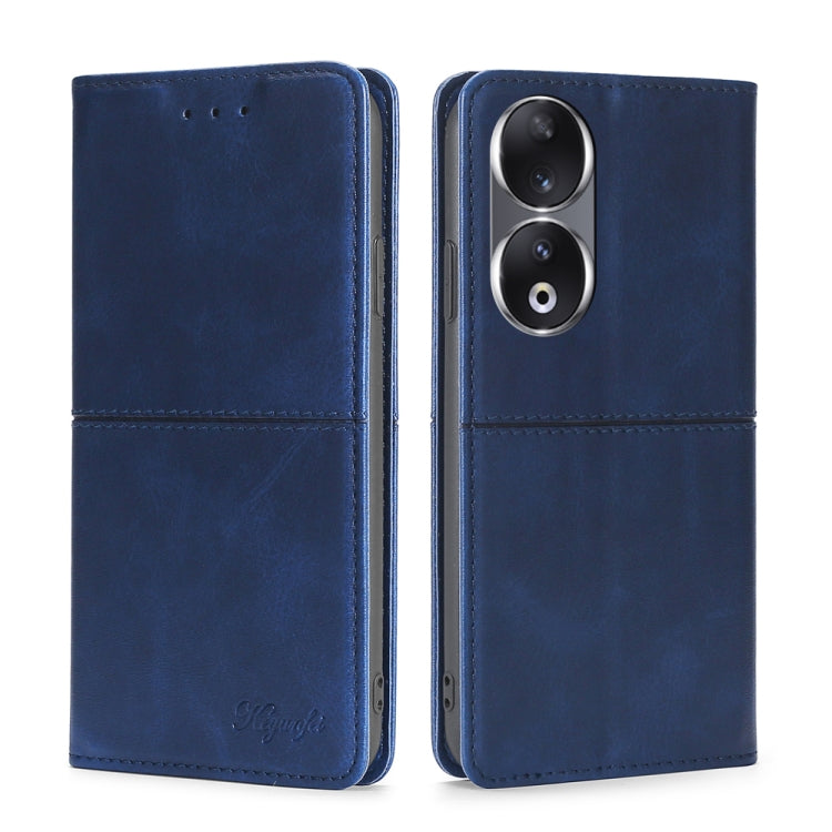 Custodia per telefono in pelle magnetica con trama di mucca, For Honor 90 Pro 5G, For Honor 90 5G