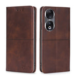 Custodia per telefono in pelle magnetica con trama di mucca, For Honor 90 Pro 5G, For Honor 90 5G