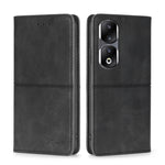 Custodia per telefono in pelle magnetica con trama di mucca, For Honor 90 Pro 5G, For Honor 90 5G