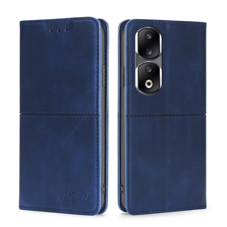 Custodia per telefono in pelle magnetica con trama di mucca, For Honor 90 Pro 5G, For Honor 90 5G