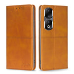 Custodia per telefono in pelle magnetica con trama di mucca, For Honor 90 Pro 5G, For Honor 90 5G