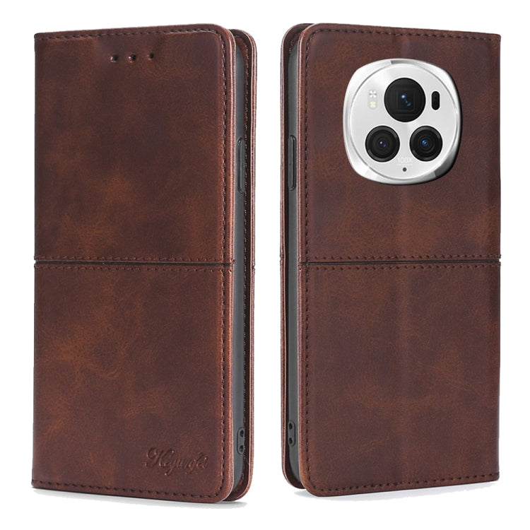 Custodia per telefono in pelle magnetica con trama di mucca, For Honor 200 Pro 5G, For Honor 200 Lite 5G Global, For Honor Magic6 Pro, For Honor Magic6