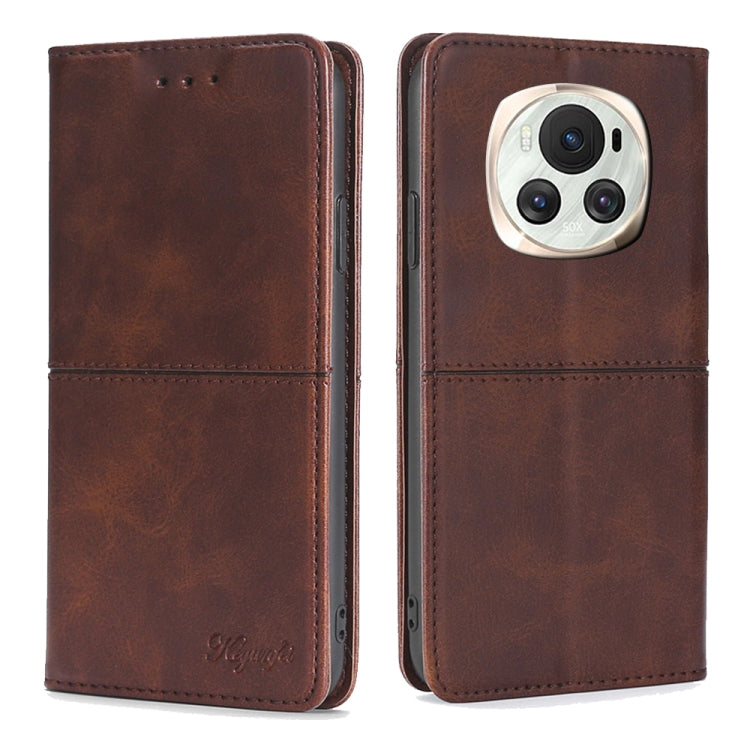 Custodia per telefono in pelle magnetica con trama di mucca, For Honor 200 Pro 5G, For Honor 200 Lite 5G Global, For Honor Magic6 Pro, For Honor Magic6