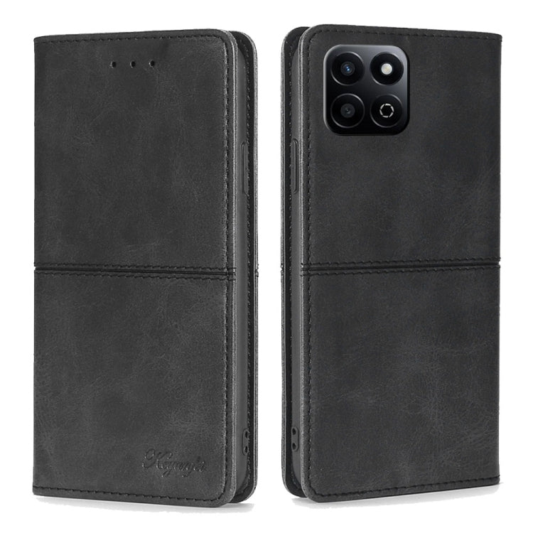 Custodia per telefono in pelle magnetica con trama di mucca, For Honor 400 Pro Global 160.8mm, For Honor X8c 4G, For Honor Play 60 Plus, For Honor 200 5G