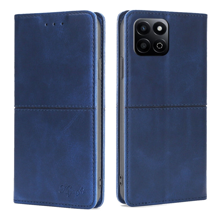 Custodia per telefono in pelle magnetica con trama di mucca, For Honor 400 Pro Global 160.8mm, For Honor X8c 4G, For Honor Play 60 Plus, For Honor 200 5G