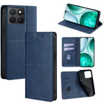 Custodia per telefono in pelle magnetica con trama di mucca, For Honor 400 Pro Global 160.8mm, For Honor X8c 4G, For Honor Play 60 Plus, For Honor 200 5G