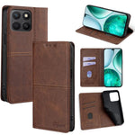 Custodia per telefono in pelle magnetica con trama di mucca, For Honor 400 Pro Global 160.8mm, For Honor X8c 4G, For Honor Play 60 Plus, For Honor 200 5G