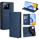 Custodia per telefono in pelle magnetica con trama di mucca, For Honor 400 Smart 5G, For Honor X70 5G, For Honor X6c 4G, For Honor X60 GT 5G