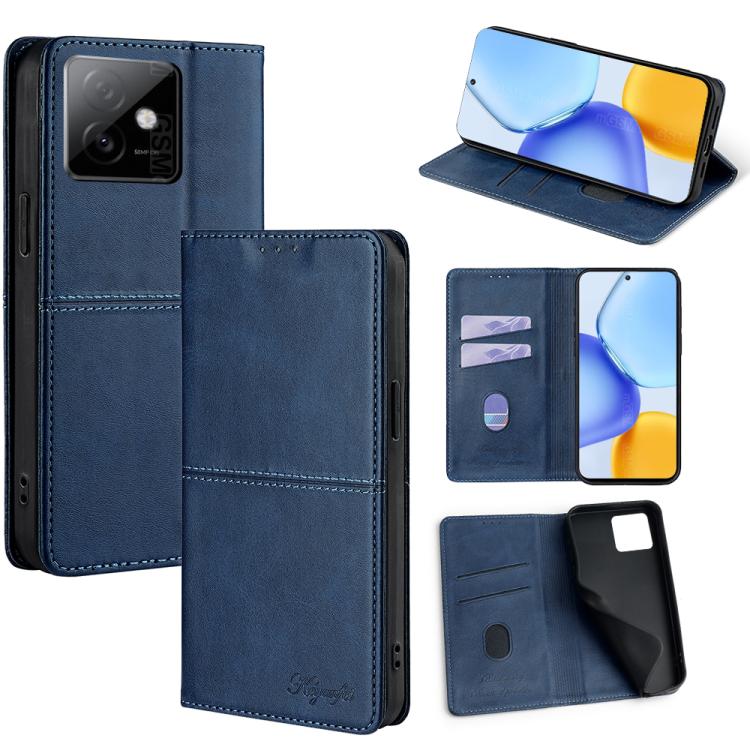 Custodia per telefono in pelle magnetica con trama di mucca, For Honor 400 Smart 5G, For Honor X70 5G, For Honor X6c 4G, For Honor X60 GT 5G