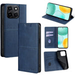 Custodia per telefono in pelle magnetica con trama di mucca, For Honor 400 Smart 5G, For Honor X70 5G, For Honor X6c 4G, For Honor X60 GT 5G