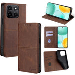 Custodia per telefono in pelle magnetica con trama di mucca, For Honor 400 Smart 5G, For Honor X70 5G, For Honor X6c 4G, For Honor X60 GT 5G