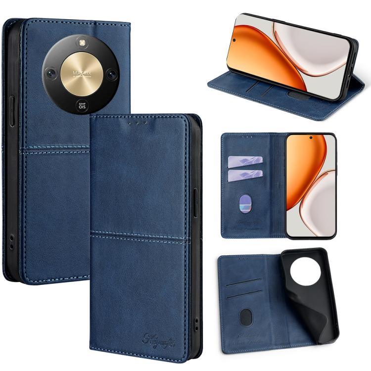 Custodia per telefono in pelle magnetica con trama di mucca, For Honor 400 Smart 5G, For Honor X70 5G, For Honor X6c 4G, For Honor X60 GT 5G