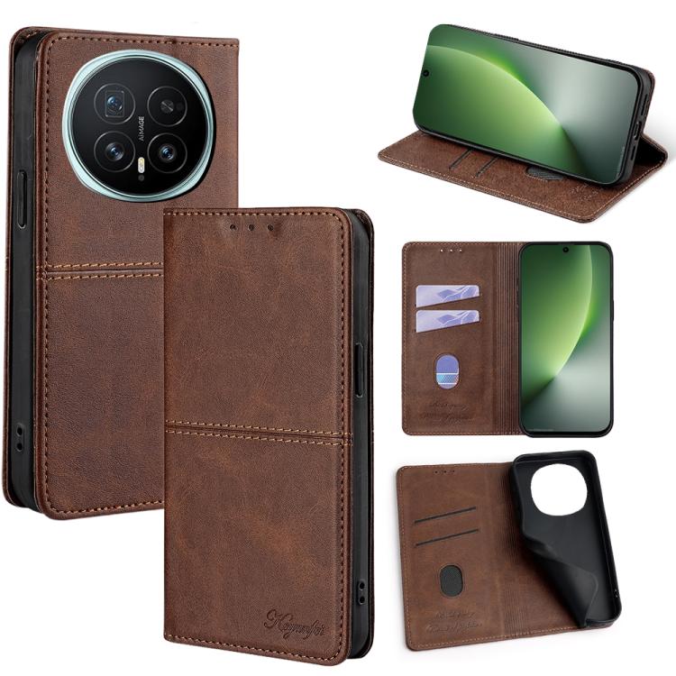 Custodia per telefono in pelle magnetica con trama di mucca, For Honor X8d 4G, For Honor X5c 4G, For Honor Magic8 Pro, For Honor Magic8