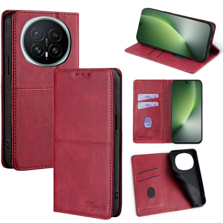Custodia per telefono in pelle magnetica con trama di mucca, For Honor X8d 4G, For Honor X5c 4G, For Honor Magic8 Pro, For Honor Magic8