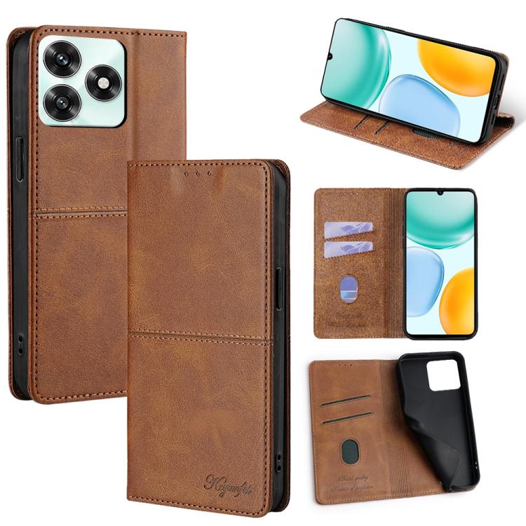 Custodia per telefono in pelle magnetica con trama di mucca, For Honor X8d 4G, For Honor X5c 4G, For Honor Magic8 Pro, For Honor Magic8