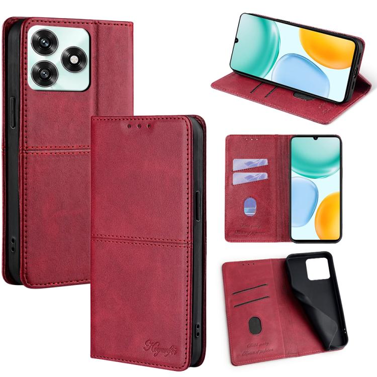 Custodia per telefono in pelle magnetica con trama di mucca, For Honor X8d 4G, For Honor X5c 4G, For Honor Magic8 Pro, For Honor Magic8