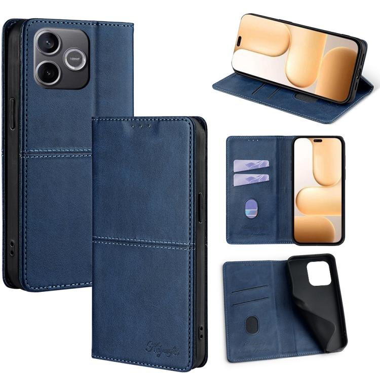 Custodia per telefono in pelle magnetica con trama di mucca, For Honor 600 Lite Global, For Honor X6d 5G, For Honor Magic8 Pro Air 5G, For Honor Power2