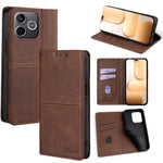 Custodia per telefono in pelle magnetica con trama di mucca, For Honor 600 Lite Global, For Honor X6d 5G, For Honor Magic8 Pro Air 5G, For Honor Power2