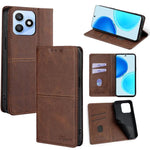 Custodia per telefono in pelle magnetica con trama di mucca, For Honor X8d 4G, For Honor X5c 4G, For Honor Magic8 Pro, For Honor Magic8