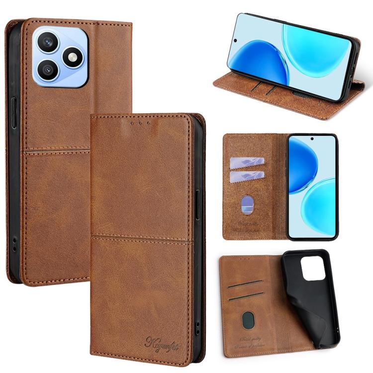 Custodia per telefono in pelle magnetica con trama di mucca, For Honor X8d 4G, For Honor X5c 4G, For Honor Magic8 Pro, For Honor Magic8