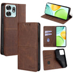 Custodia per telefono in pelle magnetica con trama di mucca, For Honor 600 Lite Global, For Honor X6d 5G, For Honor Magic8 Pro Air 5G, For Honor Power2