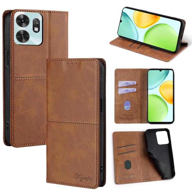 Custodia per telefono in pelle magnetica con trama di mucca, For Honor 600 Lite Global, For Honor X6d 5G, For Honor Magic8 Pro Air 5G, For Honor Power2