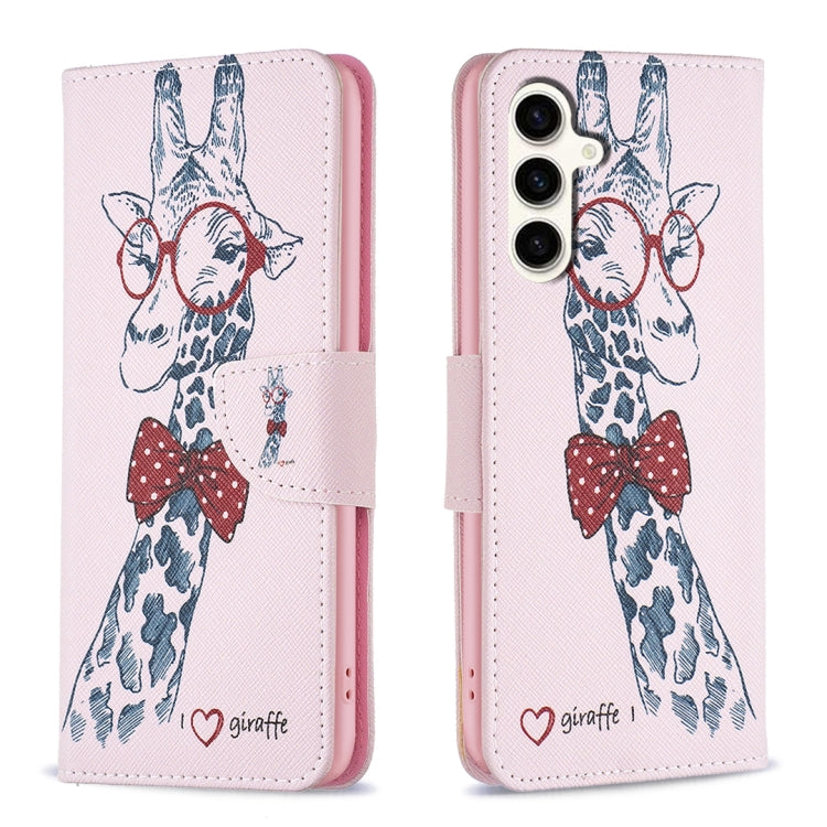 Custodia in pelle con motivo colorato per Samsung Galaxy S23 FE