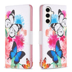 Custodia in pelle con motivo colorato per Samsung Galaxy S23 FE