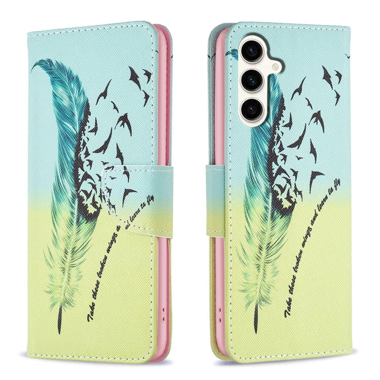 Custodia in pelle con motivo colorato per Samsung Galaxy S23 FE