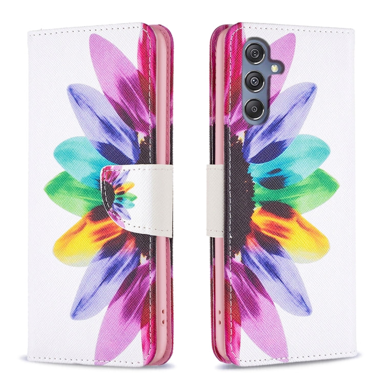 Custodia in pelle con motivo colorato per Samsung Galaxy A25 5G