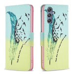 Custodia in pelle con motivo colorato per Samsung Galaxy A25 5G