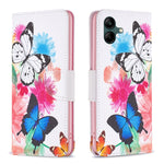 Custodia in pelle con motivo colorato per Samsung Galaxy S23 FE