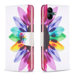 Custodia in pelle con motivo colorato per Samsung Galaxy S23 FE