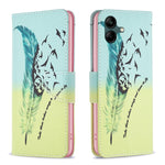 Custodia in pelle con motivo colorato per Samsung Galaxy S23 FE