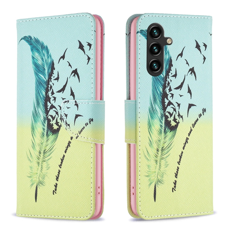 Custodia in pelle con motivo colorato per Samsung Galaxy S24 5G