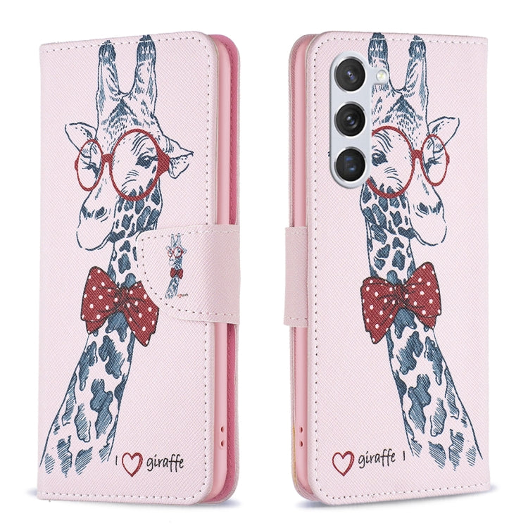 Custodia in pelle con motivo colorato per Samsung Galaxy S24 5G