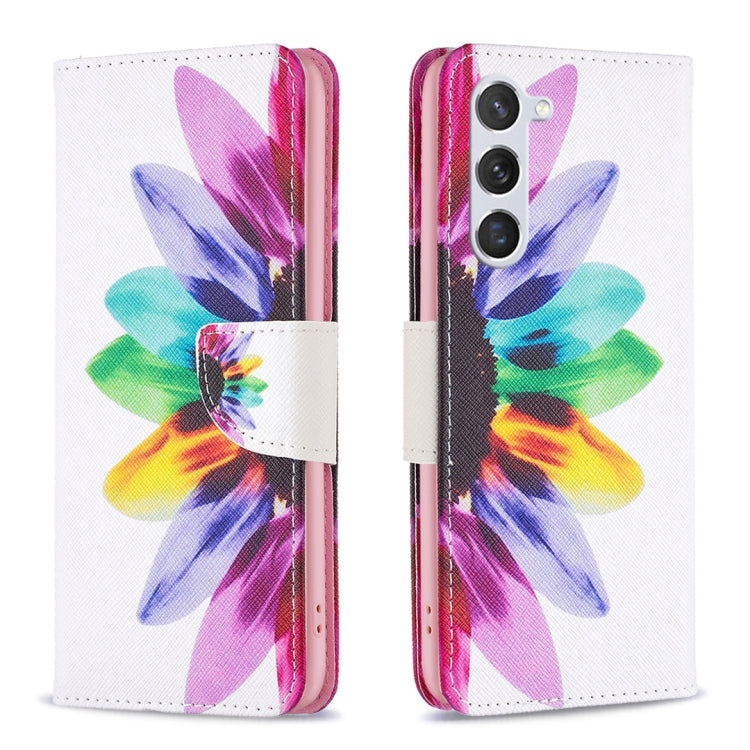Custodia in pelle con motivo colorato per Samsung Galaxy S24 5G