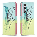 Custodia in pelle con motivo colorato per Samsung Galaxy S24 5G