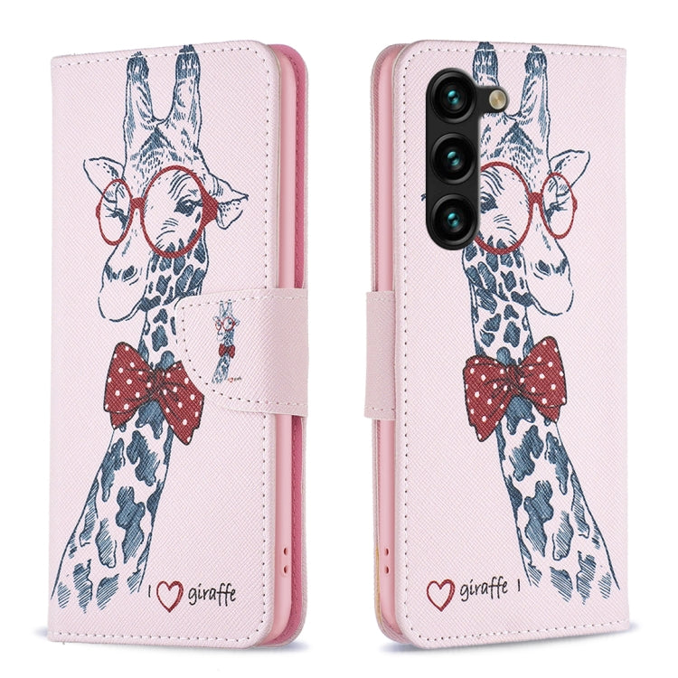Custodia in pelle con motivo colorato per Samsung Galaxy S23 FE