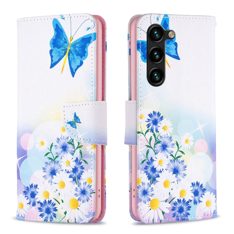 Custodia in pelle con motivo colorato per Samsung Galaxy S23 FE