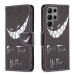Custodia in pelle con motivo per Samsung Galaxy S24 Ultra