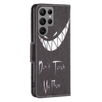 Custodia in pelle con motivo per Samsung Galaxy S24 Ultra