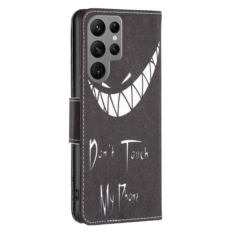 Custodia in pelle con motivo per Samsung Galaxy S24 Ultra