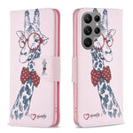 Custodia in pelle con motivo per Samsung Galaxy S24 Ultra