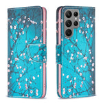 Custodia in pelle con motivo per Samsung Galaxy S24 Ultra