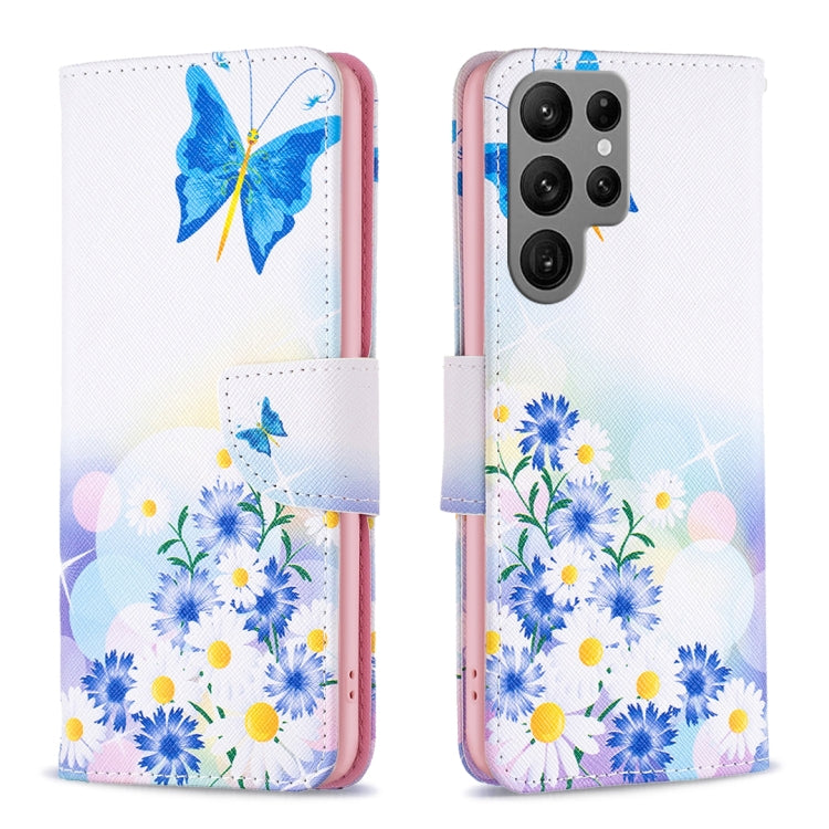 Custodia in pelle con motivo per Samsung Galaxy S24 Ultra
