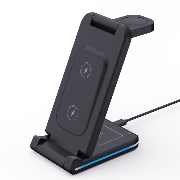 Caricabatterie wireless multifunzionale pieghevole H28 15W 5 in 1, H28