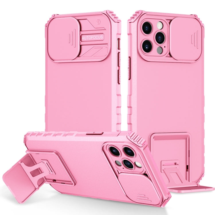 Custodia per telefono camshield scorrevole con supporto stereoscopico, For iPhone 16, For iPhone 15 Pro Max, For iPhone 15 Pro