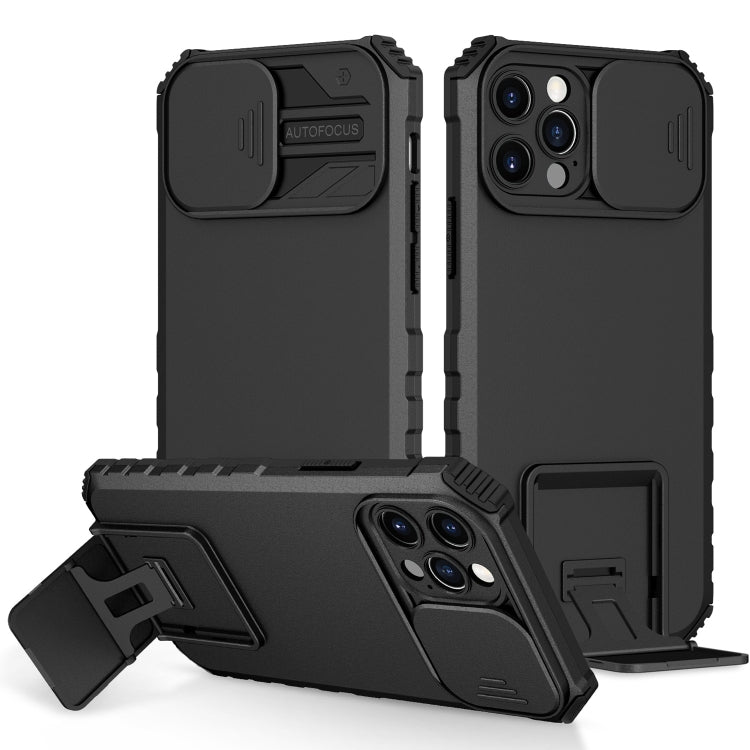 Custodia per telefono camshield scorrevole con supporto stereoscopico, For iPhone 16, For iPhone 15 Pro Max, For iPhone 15 Pro