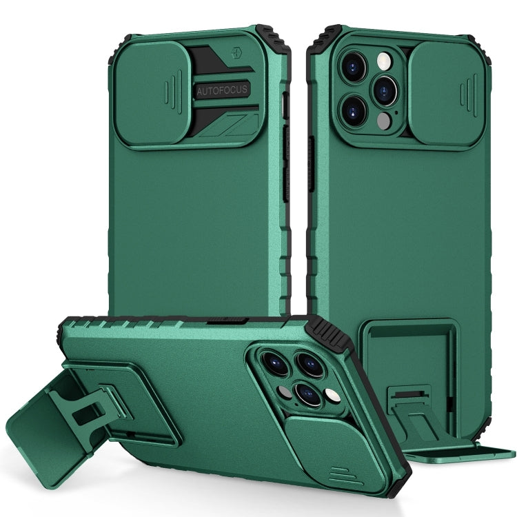 Custodia per telefono camshield scorrevole con supporto stereoscopico, For iPhone 16, For iPhone 15 Pro Max, For iPhone 15 Pro